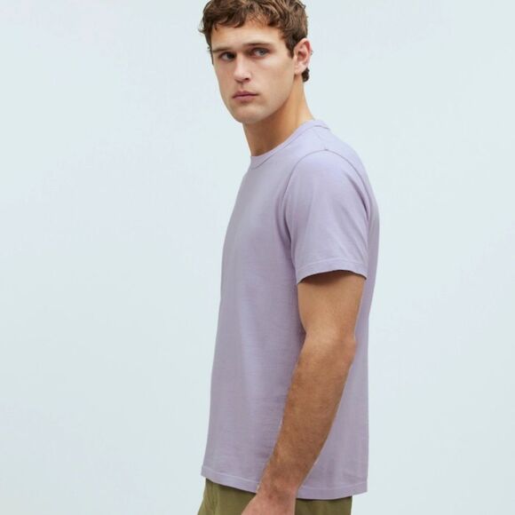 J Crew Shirt S Washed Tee Purple - Picture 4 of 9
